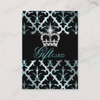 Juwelierkrone Damask Elegantes Geschenkzertifikat  Rabattkarte
