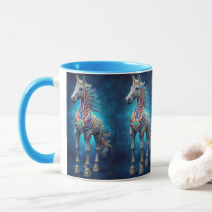 Juweliertes Einhorn Tasse