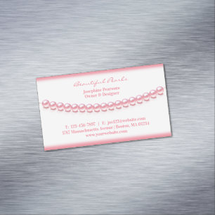 Juwelry Pearl Magnetische Visitenkarte