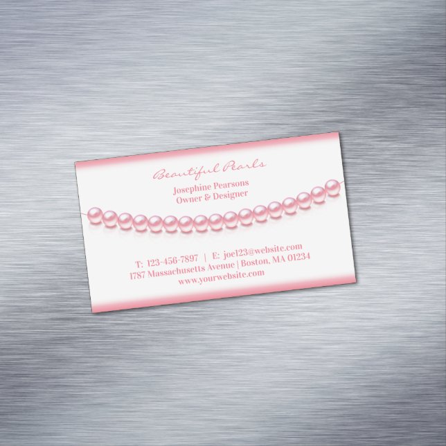 Juwelry Pearl Magnetische Visitenkarte (Beispiel)