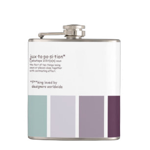 Juxtaposition Vinyl Wrapped Flask Flachmann