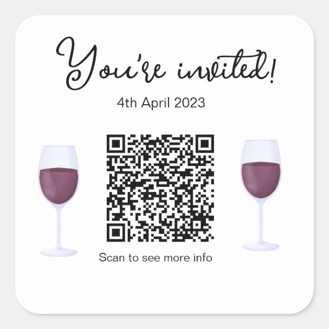 JW 2023 Memorial für Letter Writing Square Sticker (Vorderseite)