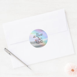 JW 2025 Jahr Text-Sticker! Psalm 96:8 Runder Aufkleber