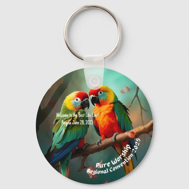 JW 2025 Regionales Übereinkommen Taufe Keepake Ges Schlüsselanhänger (Vorderseite)