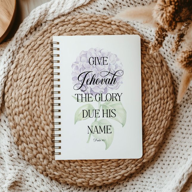 JW 2025 Yeat Text Notebook mit Hydrangea Notizblock (Von Creator hochgeladen)