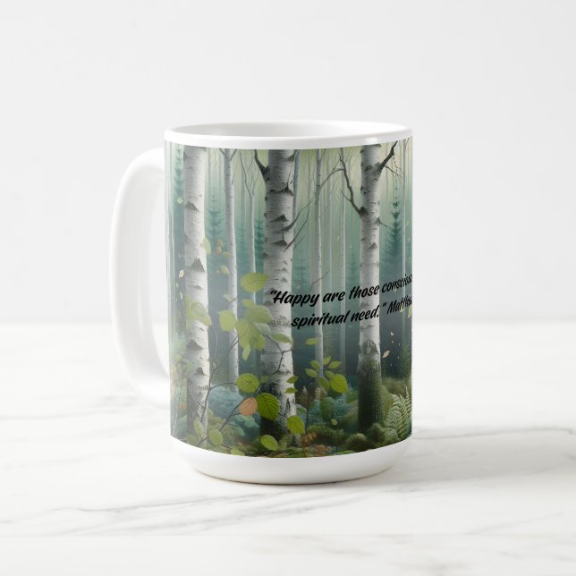 JW 2026 Jahr Text Birkenbaum Landschaft Kaffeetasse (Vorderseite Links)