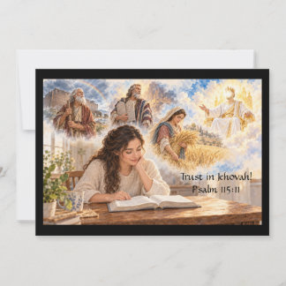 JW 2027 Jahres-Text Psalm 115:11 Grußkarte Feiertagskarte