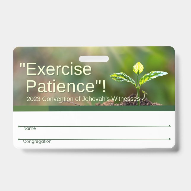 JW Abzeichen | 2023 Regional Conv English & Spanis Ausweis (Vorderseite)