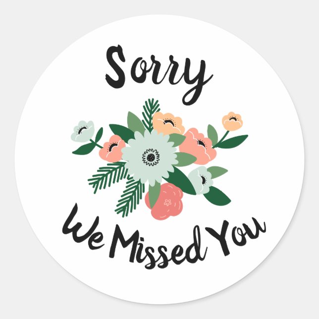 JW-Aufkleber Sorry, dass wir Ihr Ministerium Liefe Runder Aufkleber (Vorderseite)
