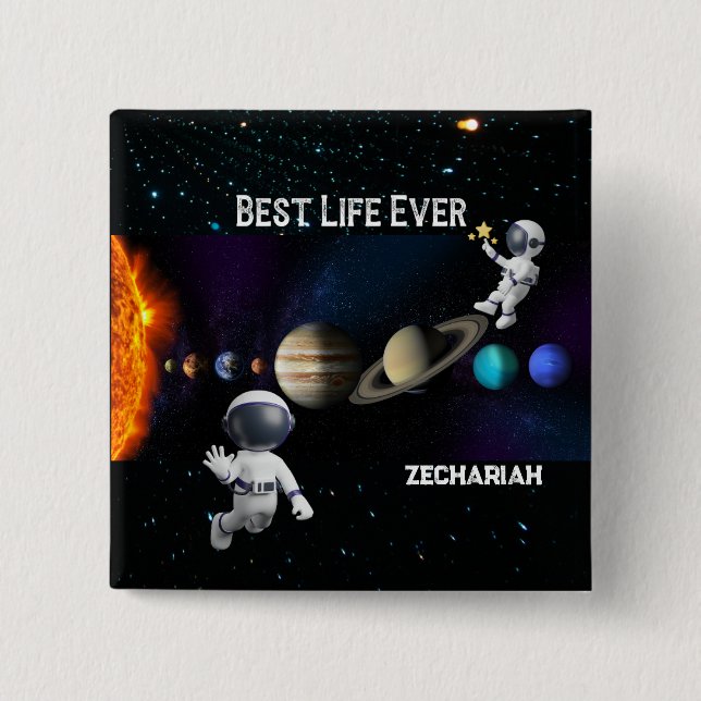 JW Best Life Ever Button Button für junge Brüder! (Vorderseite)