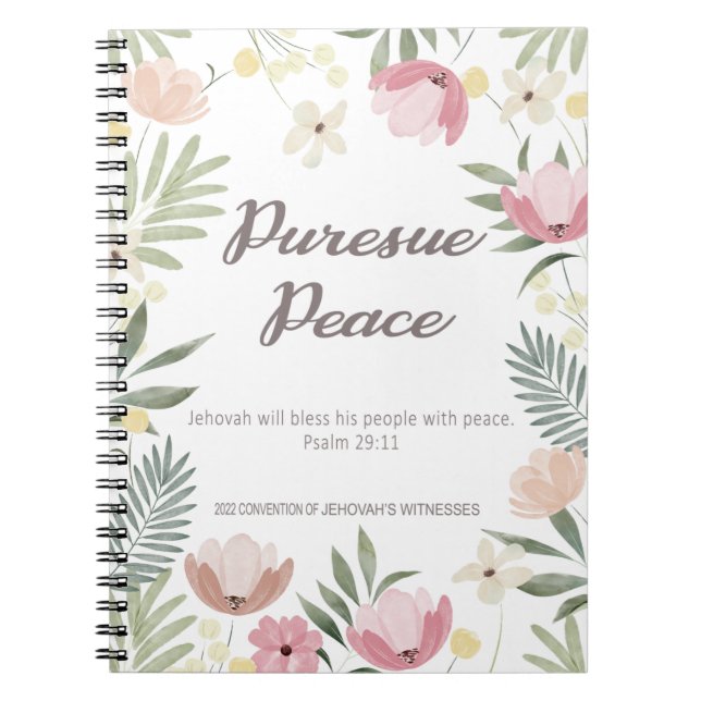 JW Convention 2022 - Blume Notebook Notizblock (Vorderseite)