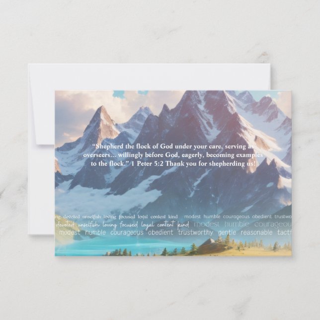 JW Danke, dass Sie uns als Elders Card geerbt habe Dankeskarte (Vorderseite)