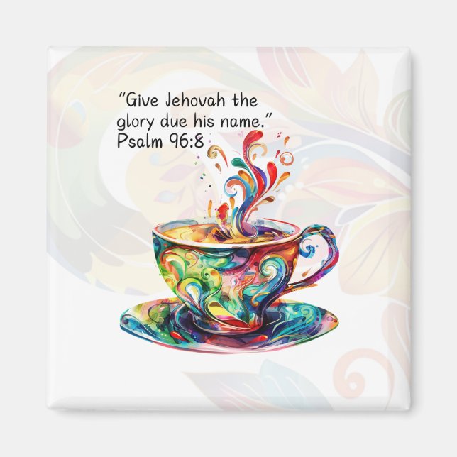 JW Gift Idea - 2025 Year Text Magnet Psalm 96:8 (Vorne)