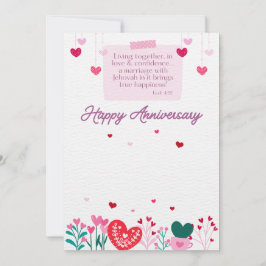 JW Happy Anniversary Card Dankeskarte