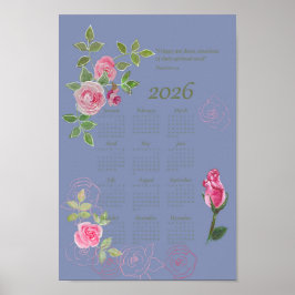 JW Jahres Text Kalender anpassbar Poster