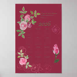 JW-Jahreskalender mit anpassbarem Text Poster