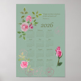 JW-Jahreskalender mit anpassbarem Text Poster