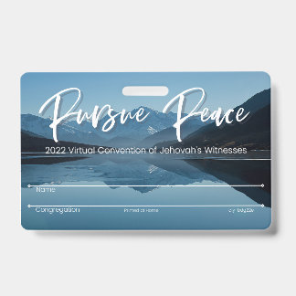 JW Keepake Convention Abzeichen Card | Gebirge Ausweis