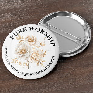 JW-Konvent 2025 gibt Button zum Thema "Reine Vereh