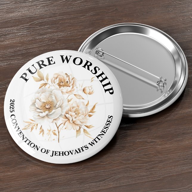JW-Konvent 2025 gibt Button zum Thema "Reine Vereh (Von Creator hochgeladen)