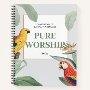 JW-Konvention aus dem Jahr 2025: tropisches Design Notizbuch