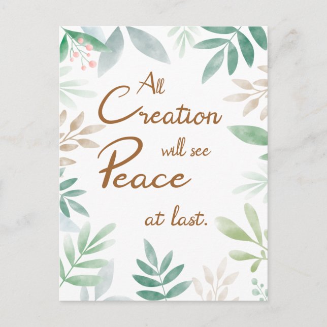 JW-Konvention von 2022 - Endlich Frieden Postkarte (Vorderseite)