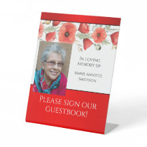 JW Memorial Funeral Service Gästebuchsignatur