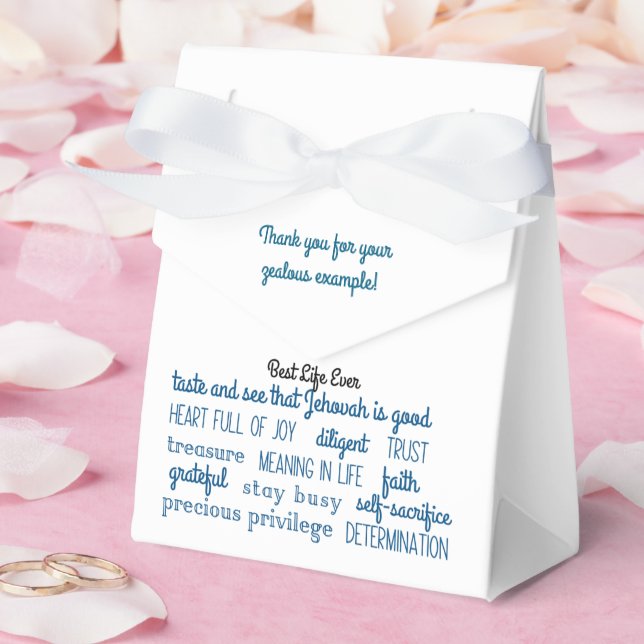 JW Pioneer Appreciative Favor Box Geschenkschachtel (Hochzeit)