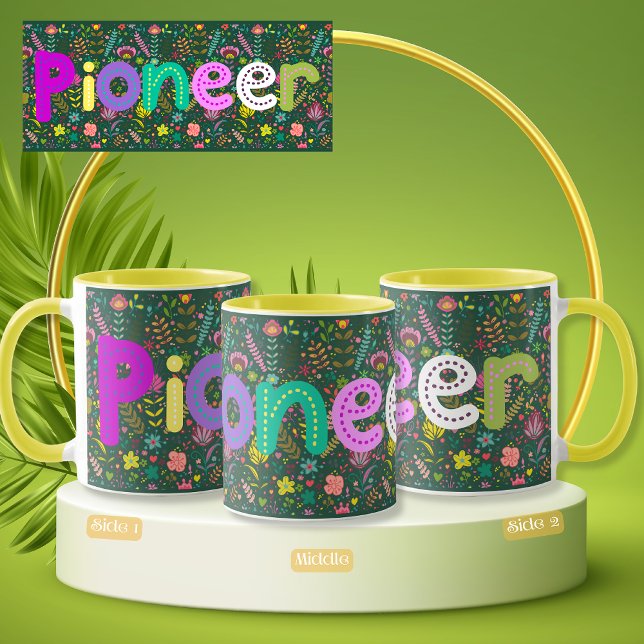 JW Pioneer Floral Wrap rund um die Sticker-Tasse Tasse (Von Creator hochgeladen)