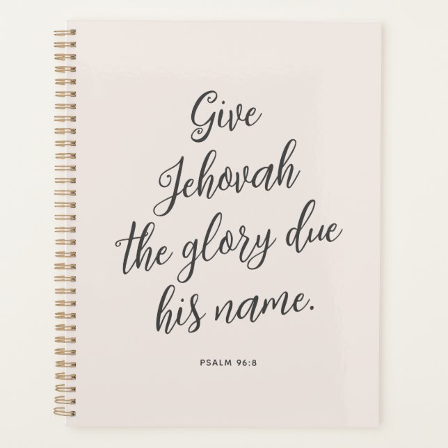 JW-Planer, 2025 Jahr Text der Zeugen Jehovas Planer (Vorderseite)