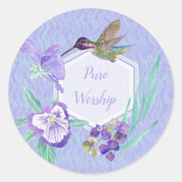 JW Pure Worship Runder Aufkleber