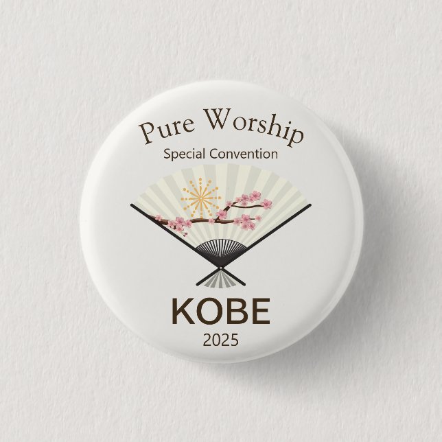 JW-Sonderkonvention 2025 Kobe Japan Button (Vorderseite)