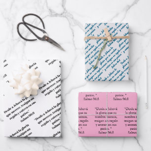 JW Spanisch 2025 Jahr Text Geschenkpapier Set