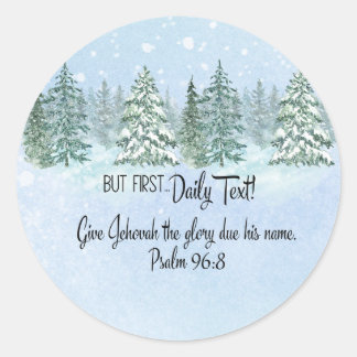 JW Stickers "aber zuerst... Tagestext!" und S 96:8