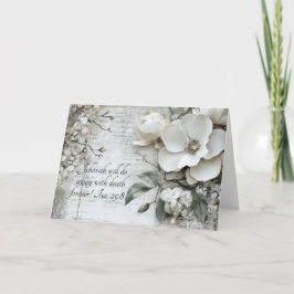 JW Sympathy Card - Jehovas grenzenloses Gedächtnis Dankeskarte