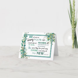 JW Sympathy Card Offenbarung 21:3,4 Dankeskarte