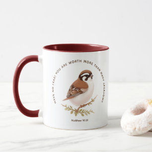 JW Tasse mit Sparrow, Matthew 10:31
