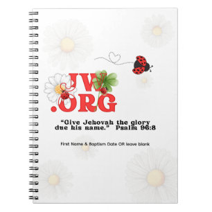JW Taufe Geschenk Keepake - Notebook für sie Notizblock