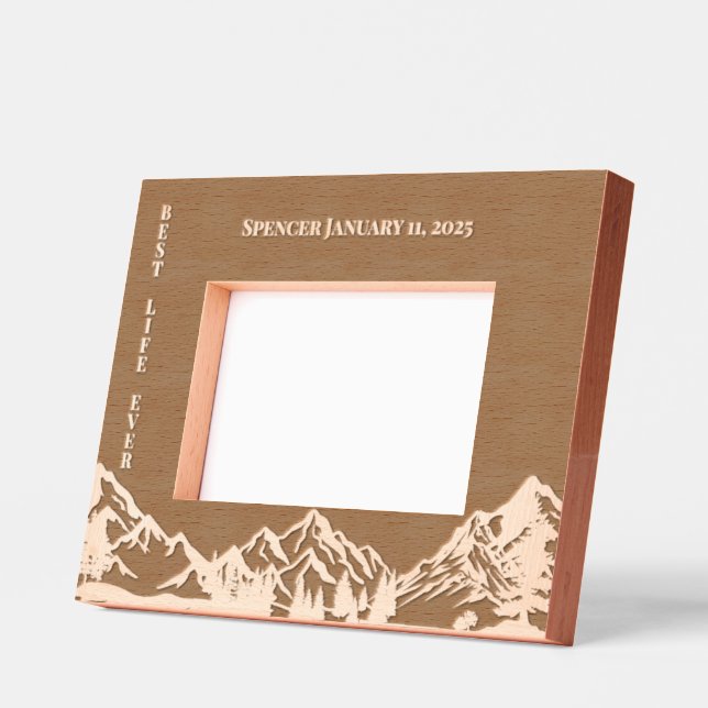 JW Taufe Keepake Personalisiert für ihn Geätzte Rahmen (Links)