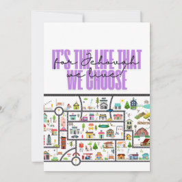 JW "Town Territory" Card für Pioniere Feiertagskarte