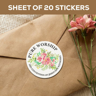 JW-Umschlag für das reine Vermächtnis 2025 Runder Aufkleber