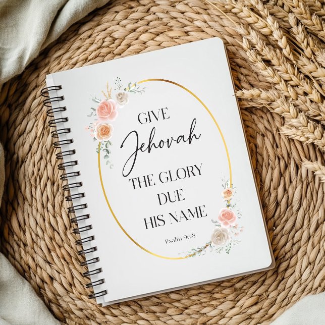 JW Year Text Spiral Notebook Notizblock (Von Creator hochgeladen)