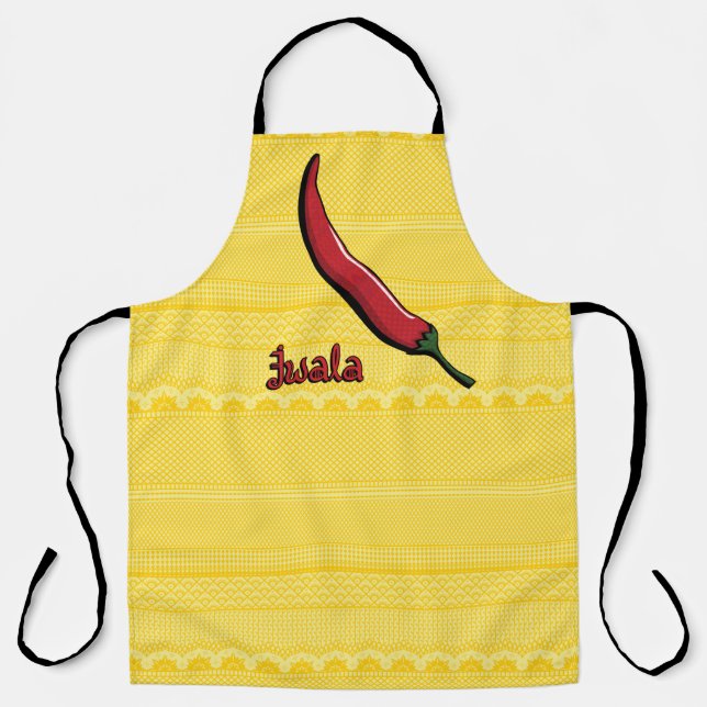 Jwala Chili Pepper All-over Print-Schürze Schürze (Vorderseite)