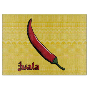 Jwala Chili Pepper Cutting Board Schneidebrett