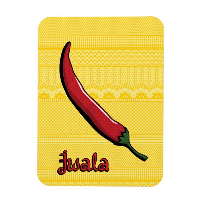 Jwala Chili Pepper Flexible Magnet (Vertikal)