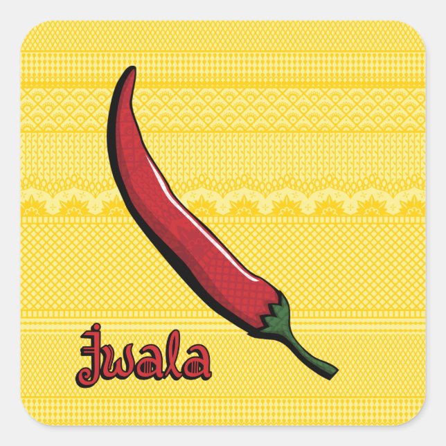 Jwala Chili Pepper Sticker (Vorderseite)