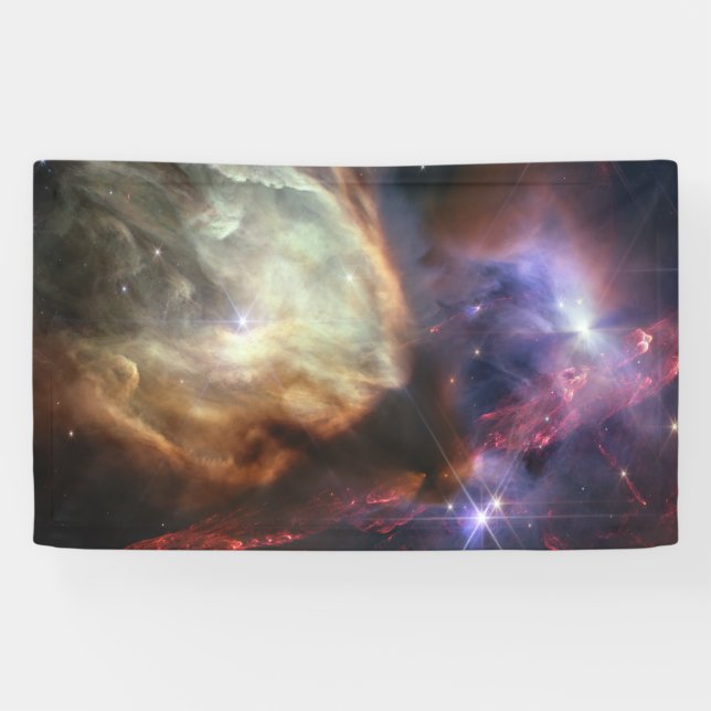JWST-Bild der Rho-Ophiuchi-Sterne Banner (Horizontal)
