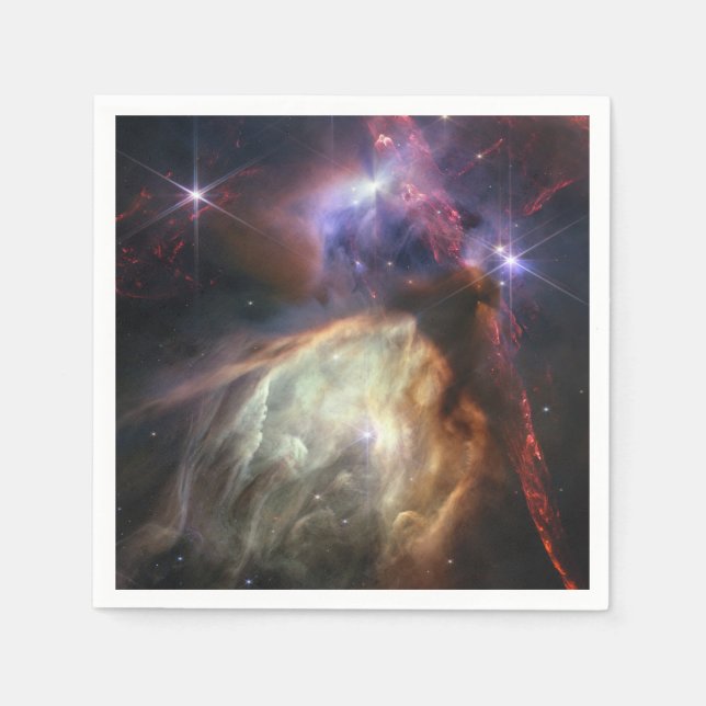 JWST-Bild der Rho-Ophiuchi-Sterne Serviette (Vorderseite)