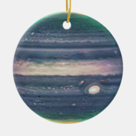 JWST-Bild des Planeten Jupiter in Infrarot Keramik Ornament