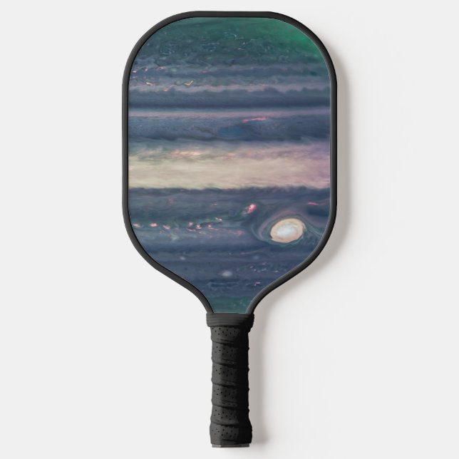 JWST-Bild des Planeten Jupiter in Infrarot Pickleball Schläger (Vorderseite)